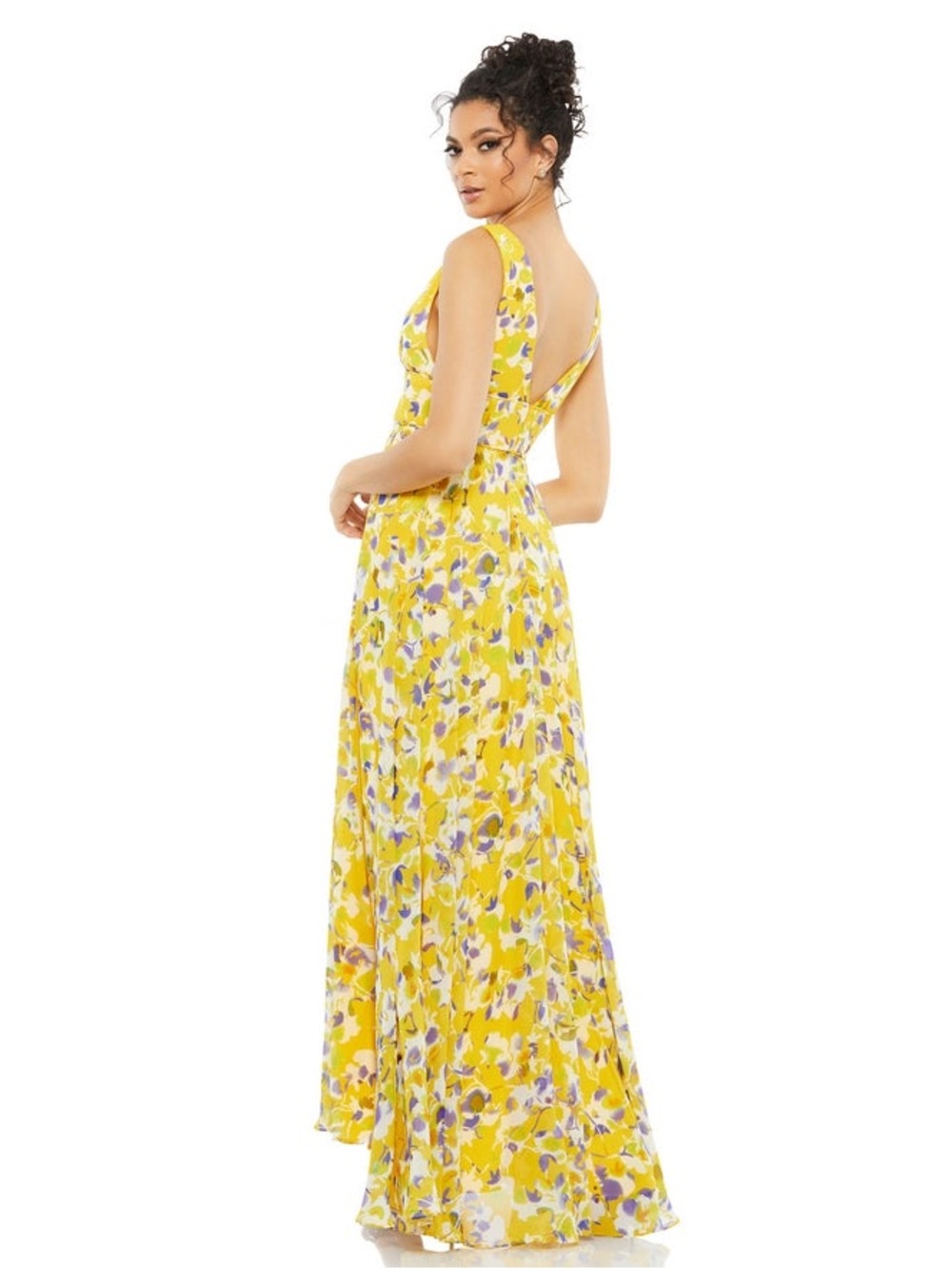 Mac Duggal Floral Chiffon Maxi Dress - Picture 2 of 3